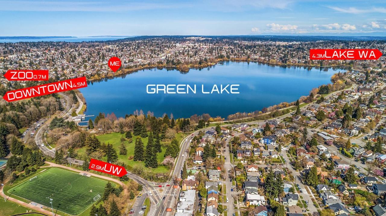 Green Lake 1St Line Home A With Central Air Conditioners Seattle Ngoại thất bức ảnh